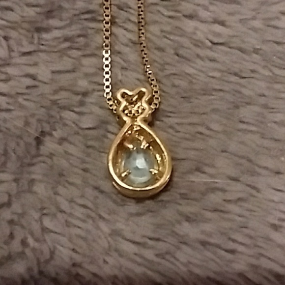 Blue topaz necklace - Picture 3 of 3